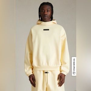 Fear of God Essentials Garden Yellow Hoodie and Pants set size XL